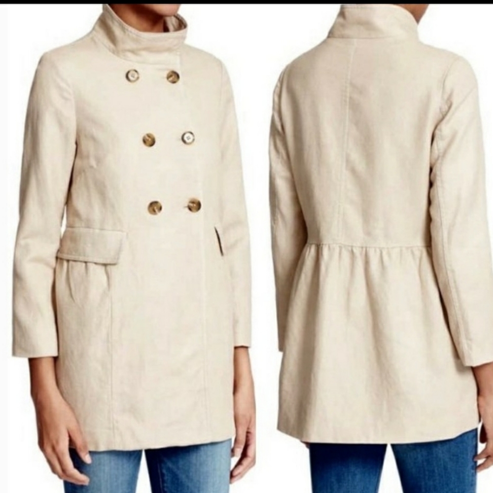 Joie Double Breasted Linen Cotton Jacket Women's Costela Size Small